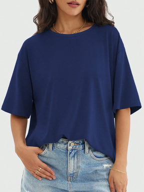 Camisa Fitness Oversized Tecido Leve Estilo Minimalista