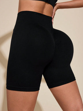 Short Cintura Alta Modelador Com Textura Localizada