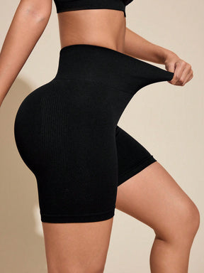 Short Cintura Alta Modelador Com Textura Localizada