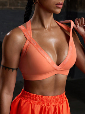 Top Decote Profundo Média Sustentação Com Alças Estilo Strappy