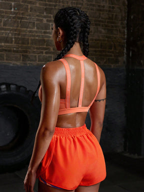 Top Decote Profundo Média Sustentação Com Alças Estilo Strappy