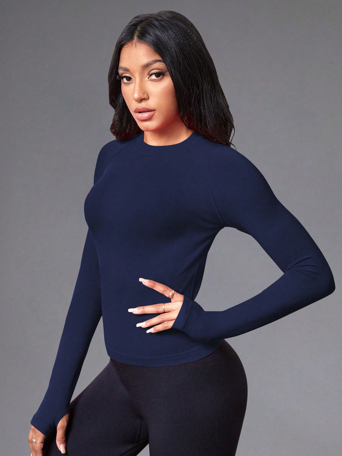 Camisa Manga Longa Seamless Fit Compressão