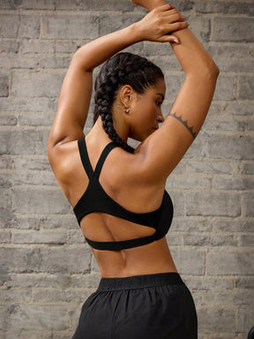 Top Alças Largas Alta Sustentação Com Recortes