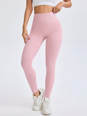 Legging Sem Costura Cintura Alta Canelada Modeladora