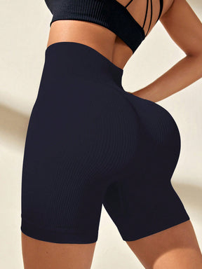 Short Cintura Alta Push Up Texturizado Respirável