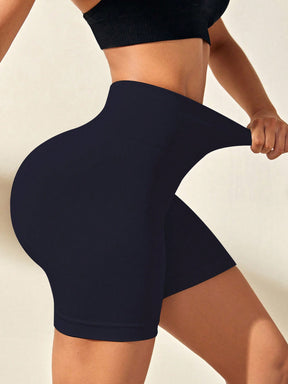 Short Cintura Alta Push Up Texturizado Respirável