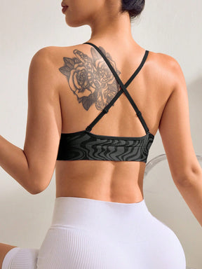 Top Alças Finas Média Sustentação Estampado