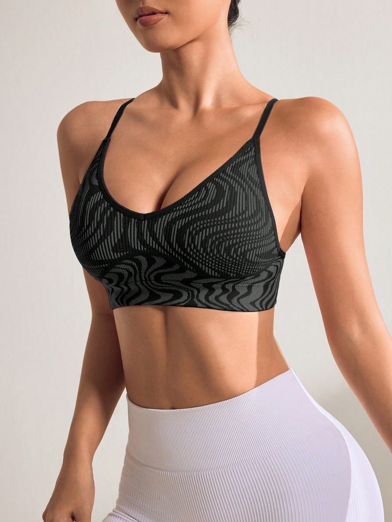 Top Alças Finas Média Sustentação Estampado