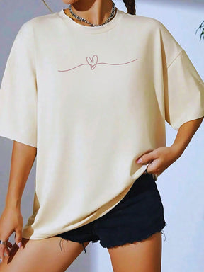 Camisa Fitness Oversized Com Estampa Minimalista