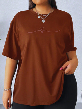 Camisa Fitness Oversized Com Estampa Minimalista