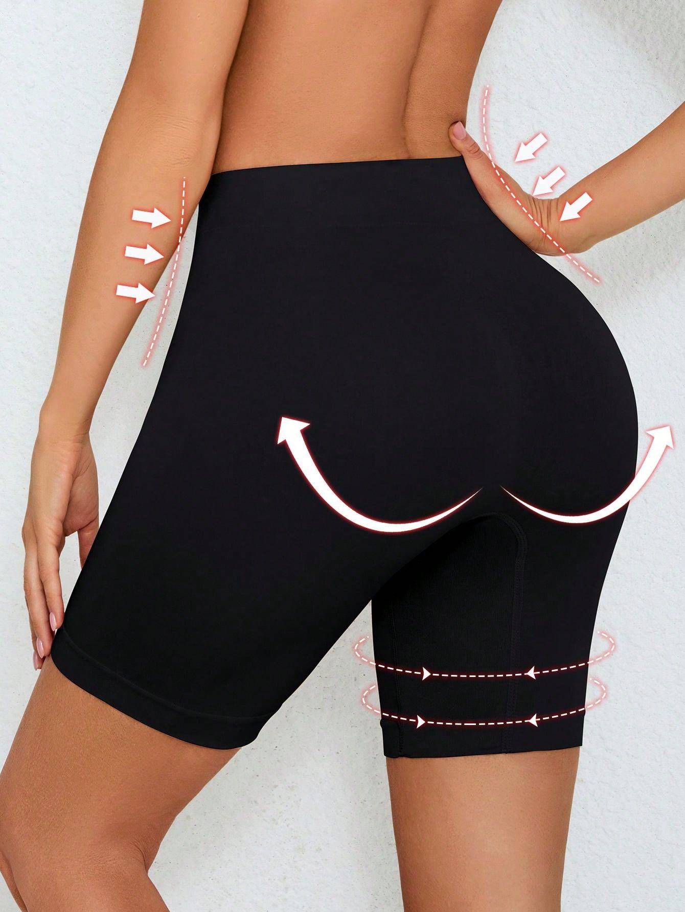 Short Cintura Alta Modelador Com Acabamento Firme