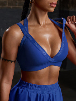 Top Decote Profundo Média Sustentação Com Alças Estilo Strappy