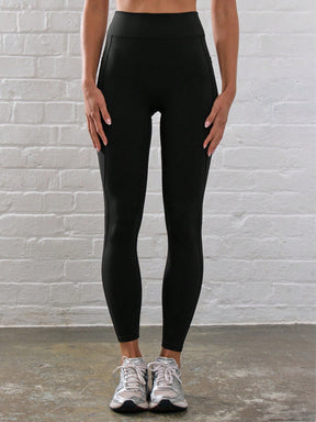 Legging Fitness Cintura Alta Com Acabamento Liso