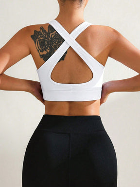 Top Decote Profundo Alta Sustentação Com Torção Frontal