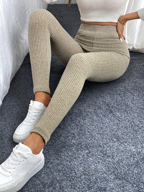 Legging Fitness Cintura Alta Canelada Super Flexível