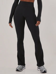 Legging Fitness Cintura Alta Com Barra Flare