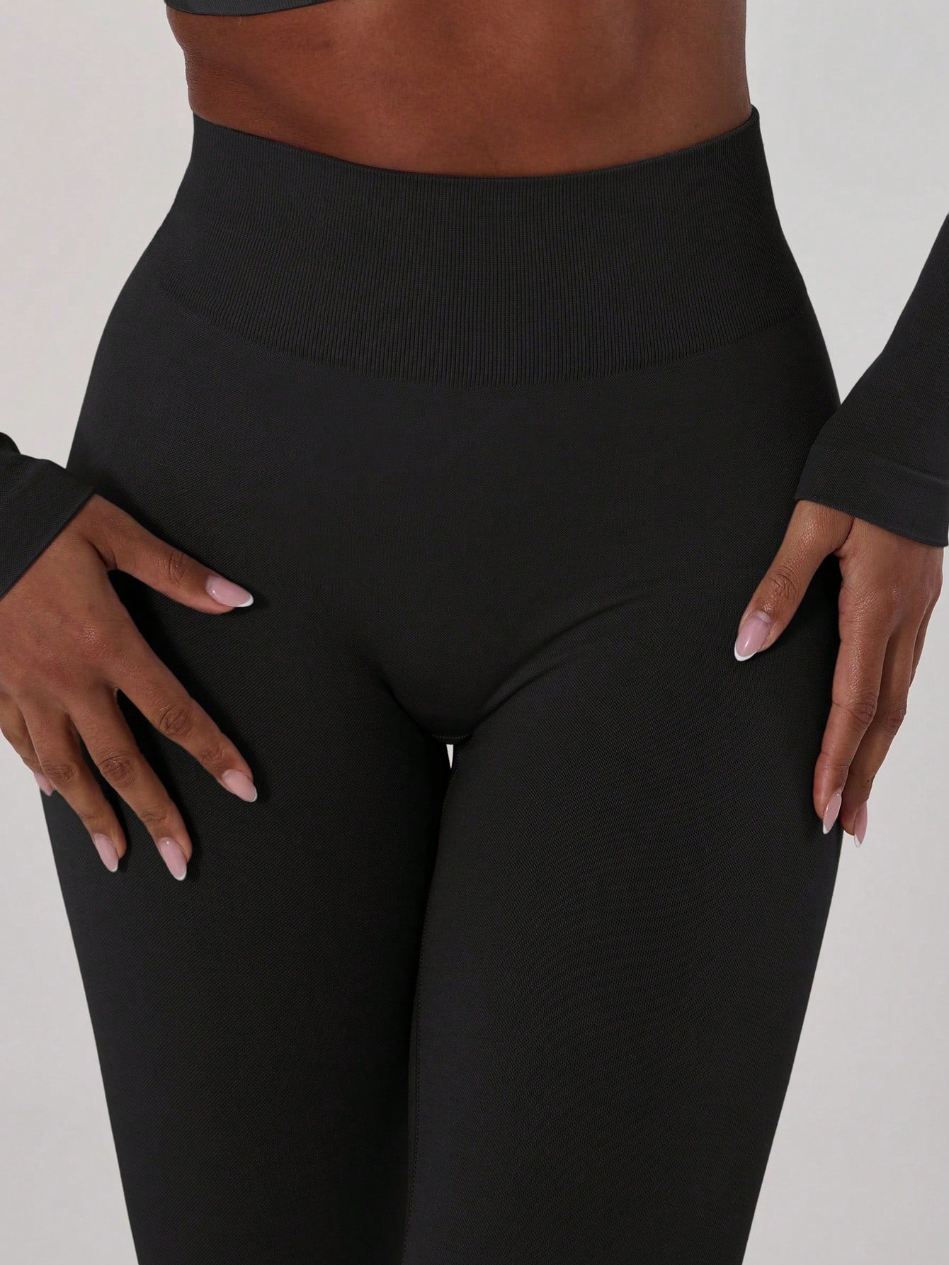 Legging Fitness Cintura Alta Com Barra Flare