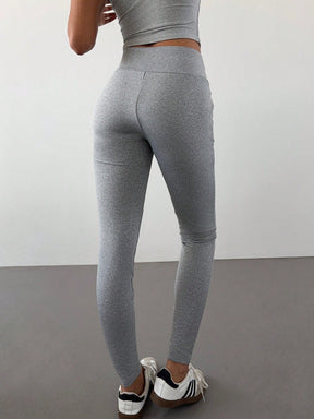 Legging Fitness Cintura Alta Tecido Macio Ajustado