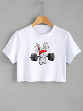 Cropped Fitness Com Estampa Fun De Treino Estilo Treino