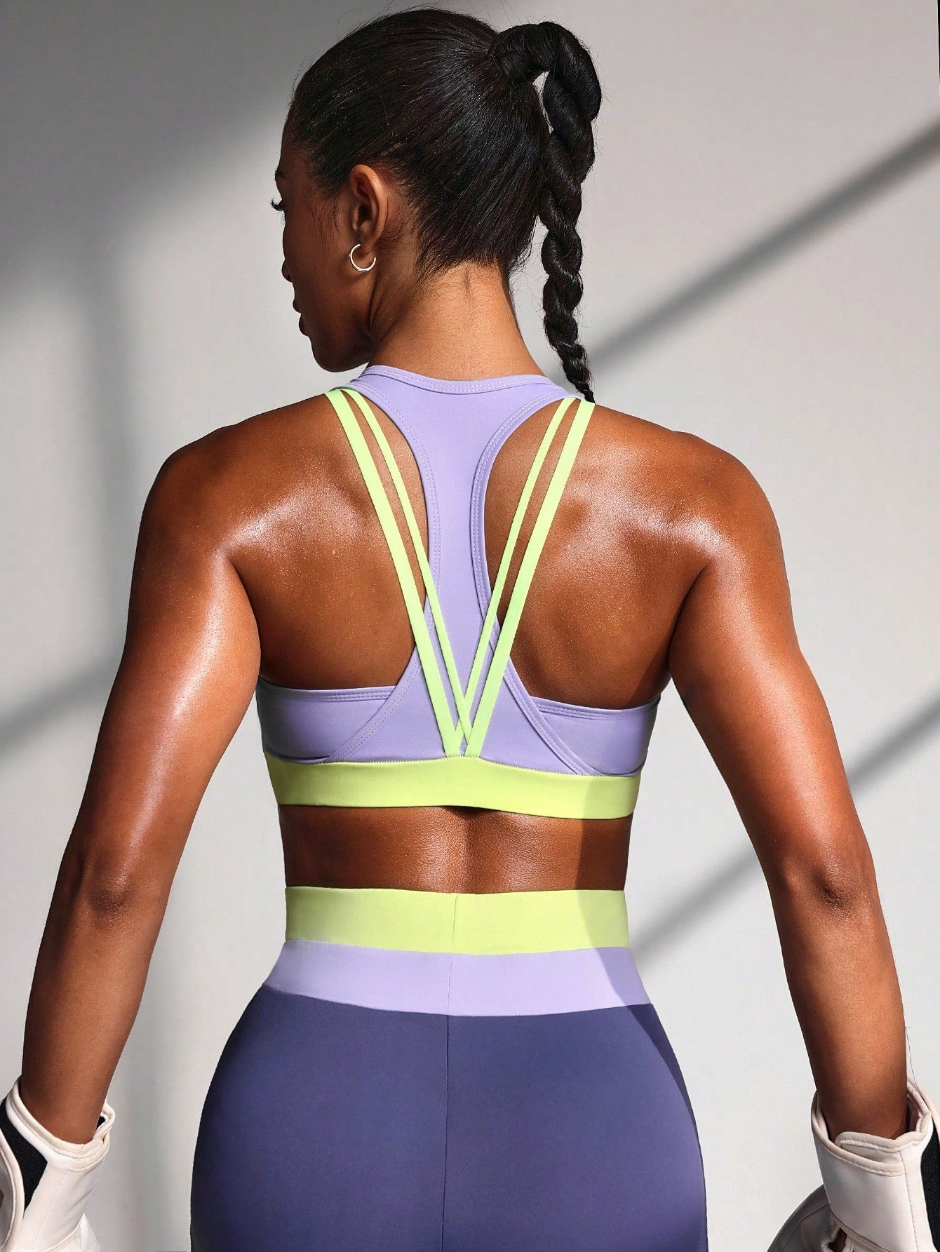 Top Nadador Alta Sustentação Com Alças Estilo Strappy