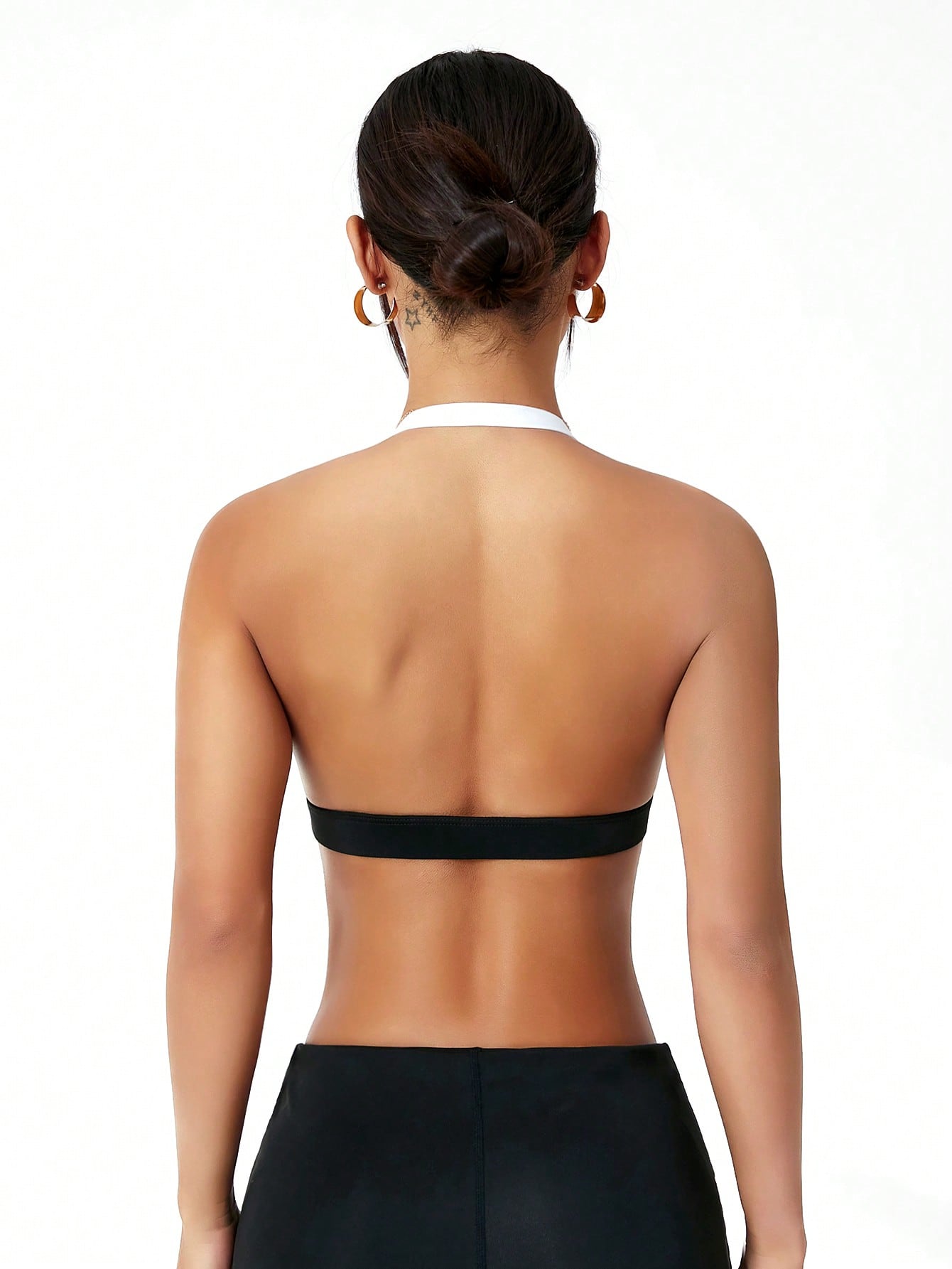 Top Frente Única Média Sustentação Com Alça Halter