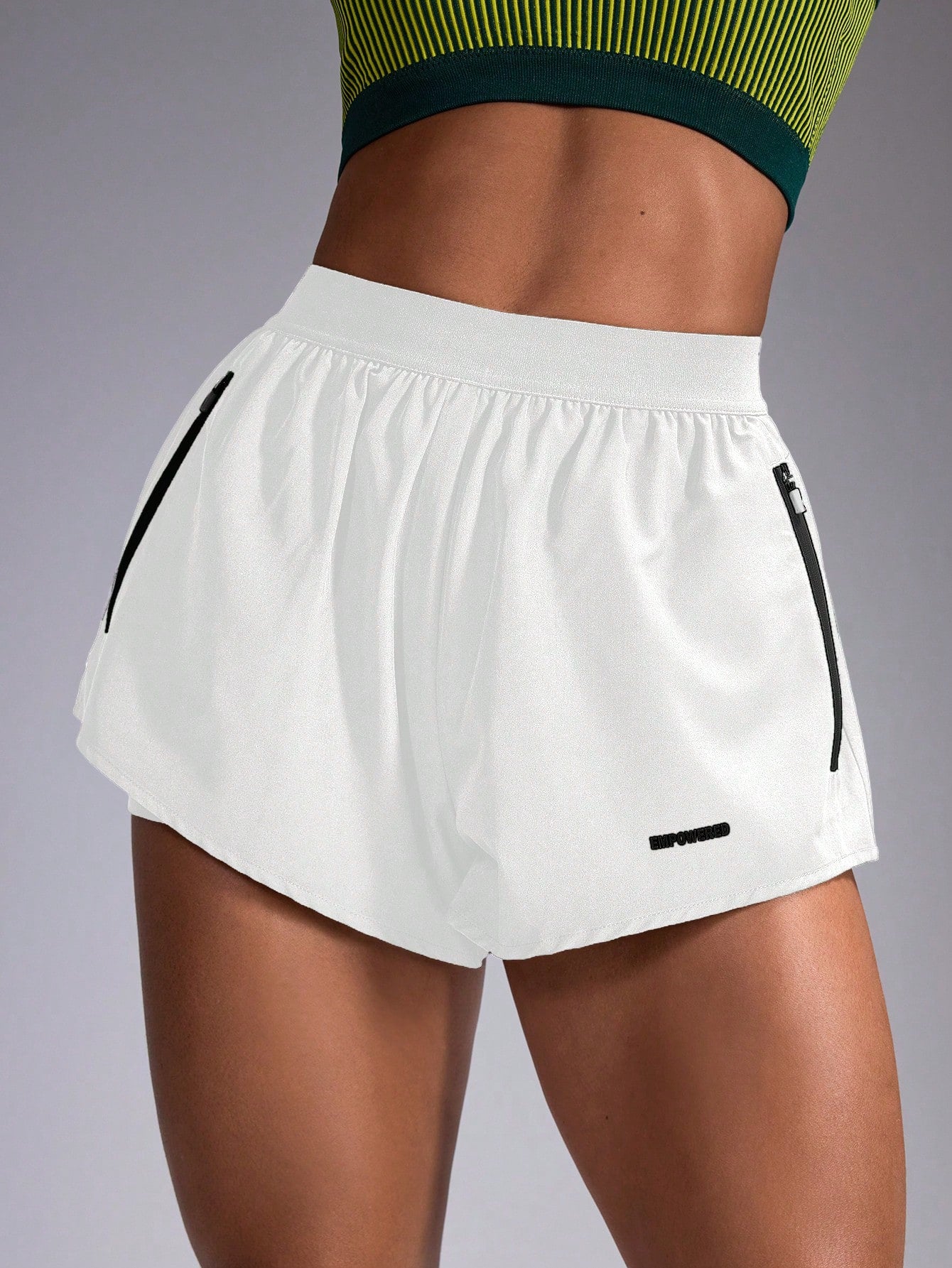 Short Running Com Cós Esportivo E Barra Arredondada