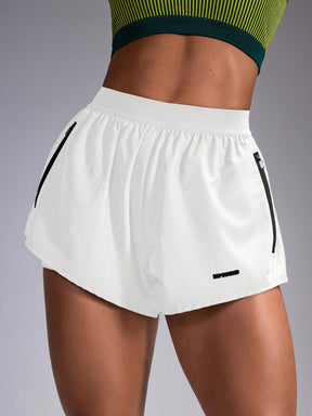 Short Running Com Cós Esportivo E Barra Arredondada