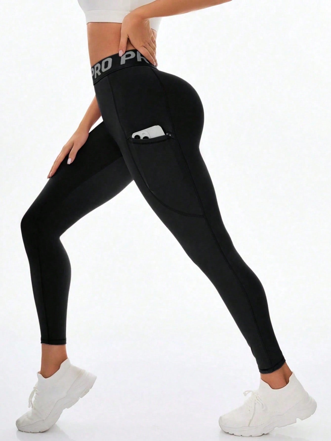 Legging Fitness Cintura Alta Com Bolso Frontal