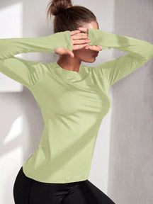 Camisa Manga Longa Solta Com Thumb Hole