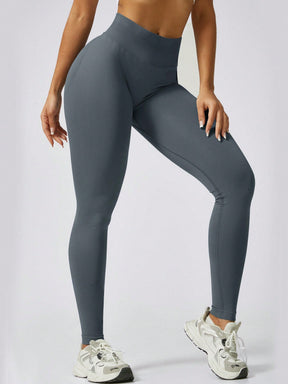 Legging Sem Costura Cintura Alta Efeito Push Modeladora