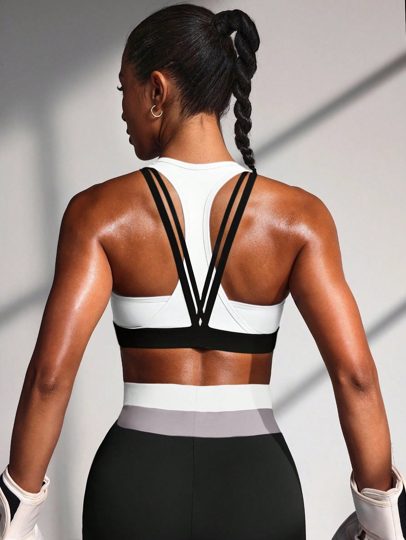 Top Nadador Alta Sustentação Com Alças Estilo Strappy