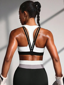 Top Nadador Alta Sustentação Com Alças Estilo Strappy