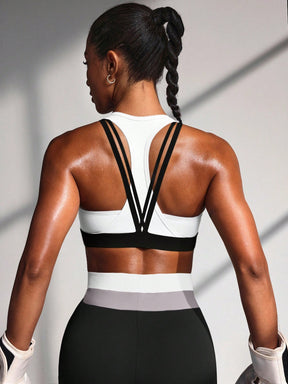 Top Nadador Alta Sustentação Com Alças Estilo Strappy