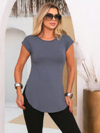 Camisa Fitness Leve Com Aberturas Laterais Treino