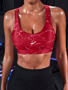 Top Alças Largas Alta Sustentação Estampado