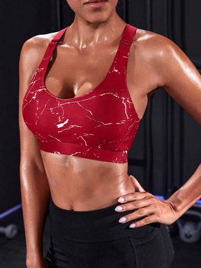 Top Alças Largas Alta Sustentação Estampado