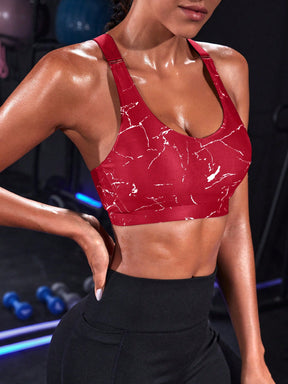 Top Alças Largas Alta Sustentação Estampado