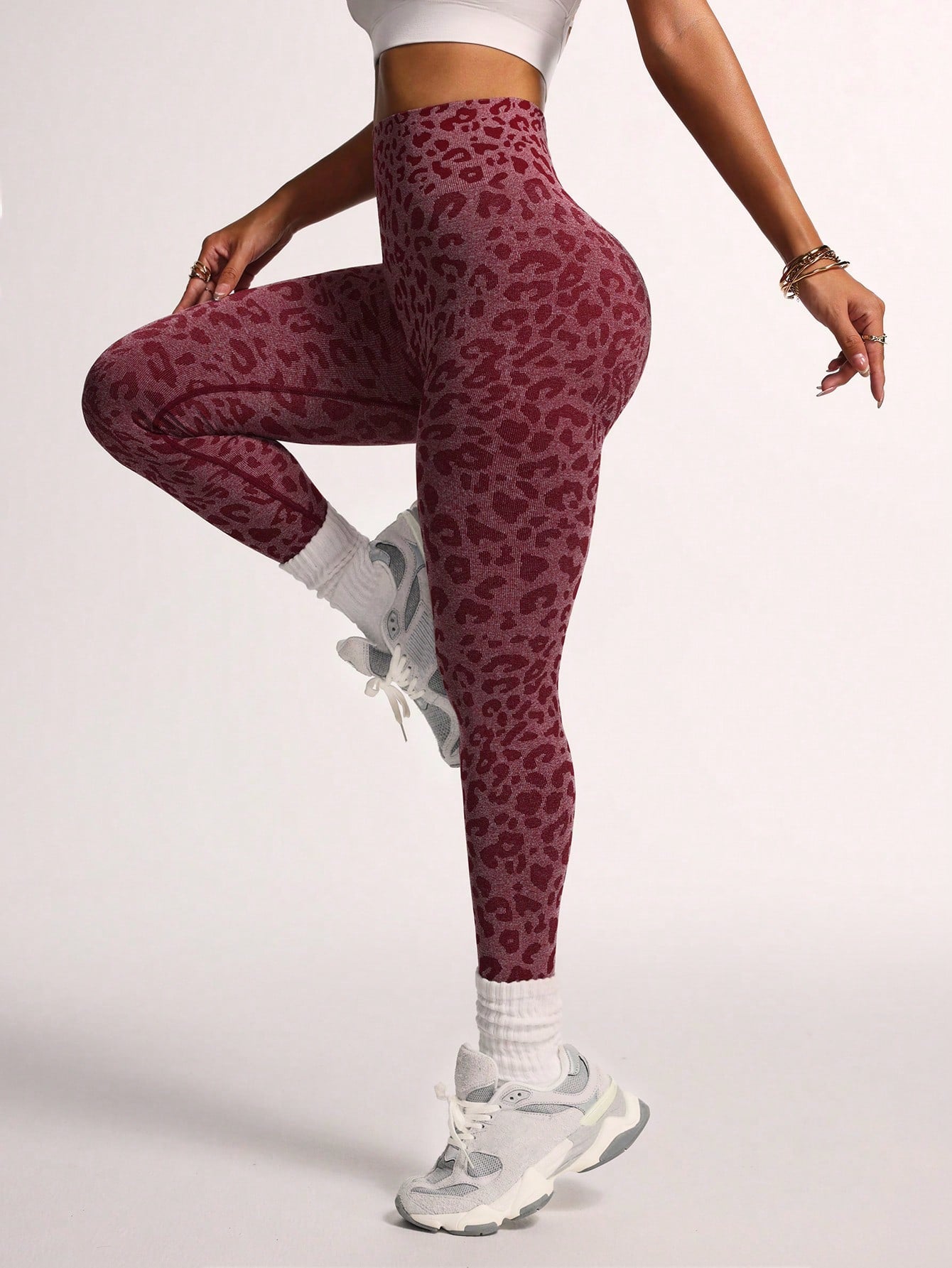 Legging Sem Costura Animal Print Modeladora Fitness