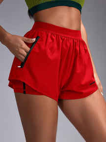 Short Running Com Cós Esportivo E Barra Arredondada