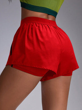 Short Running Com Cós Esportivo E Barra Arredondada