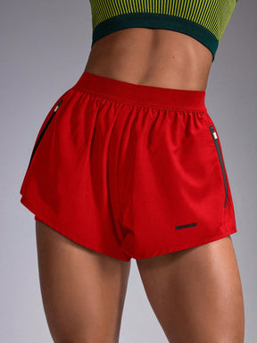 Short Running Com Cós Esportivo E Barra Arredondada