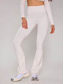 Legging Fitness Cintura Alta Com Barra Flare