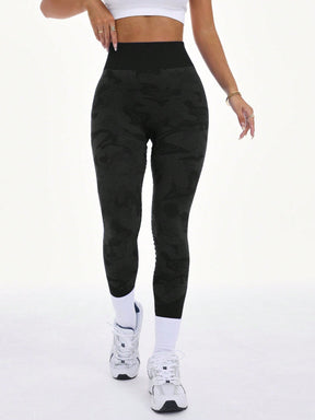 Legging Fitness Cintura Alta Estampada Com Efeito Modelador