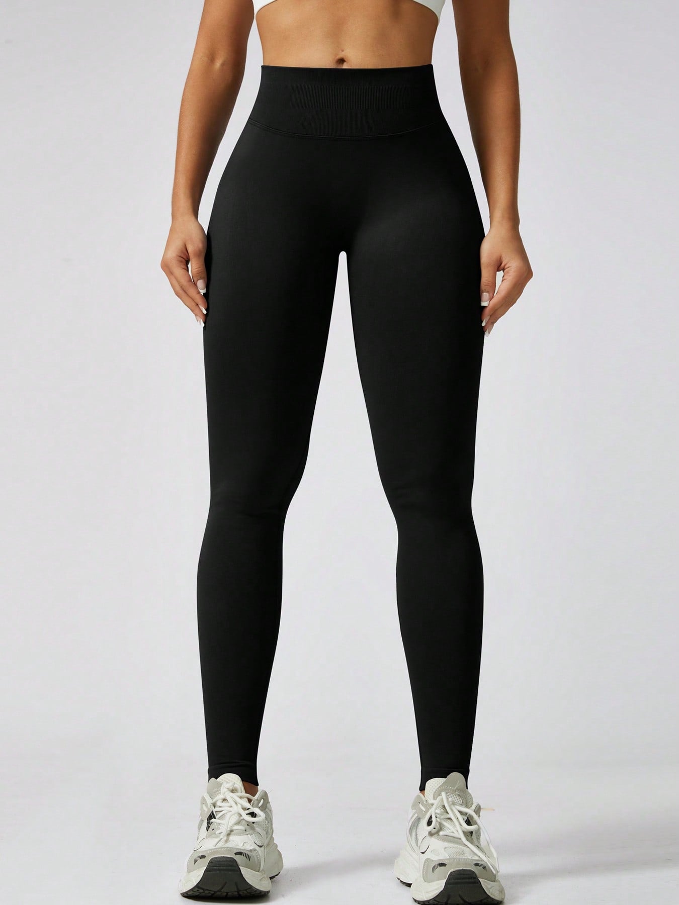 Legging Sem Costura Cintura Alta Efeito Push Modeladora
