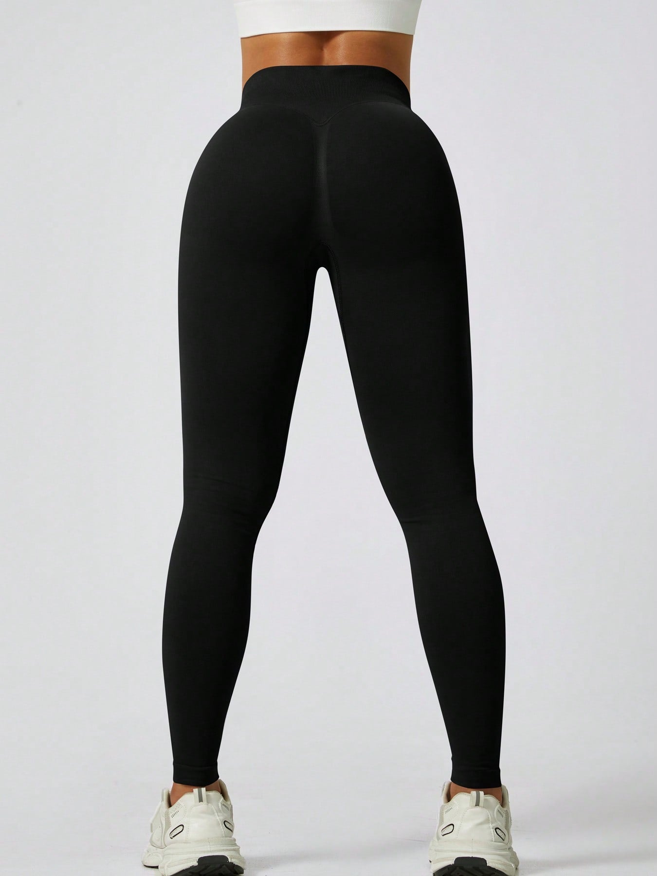 Legging Sem Costura Cintura Alta Efeito Push Modeladora
