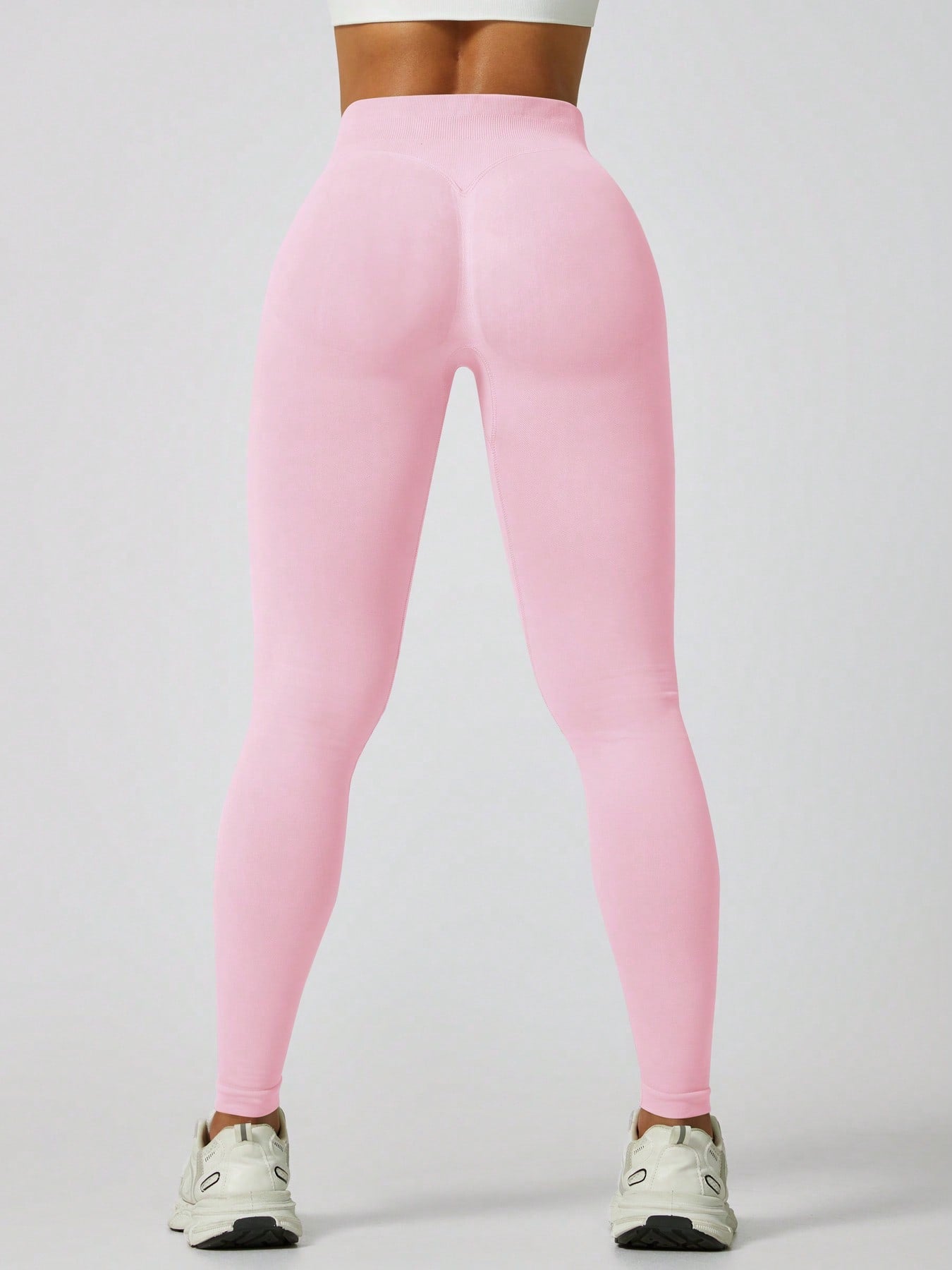 Legging Sem Costura Cintura Alta Efeito Push Modeladora