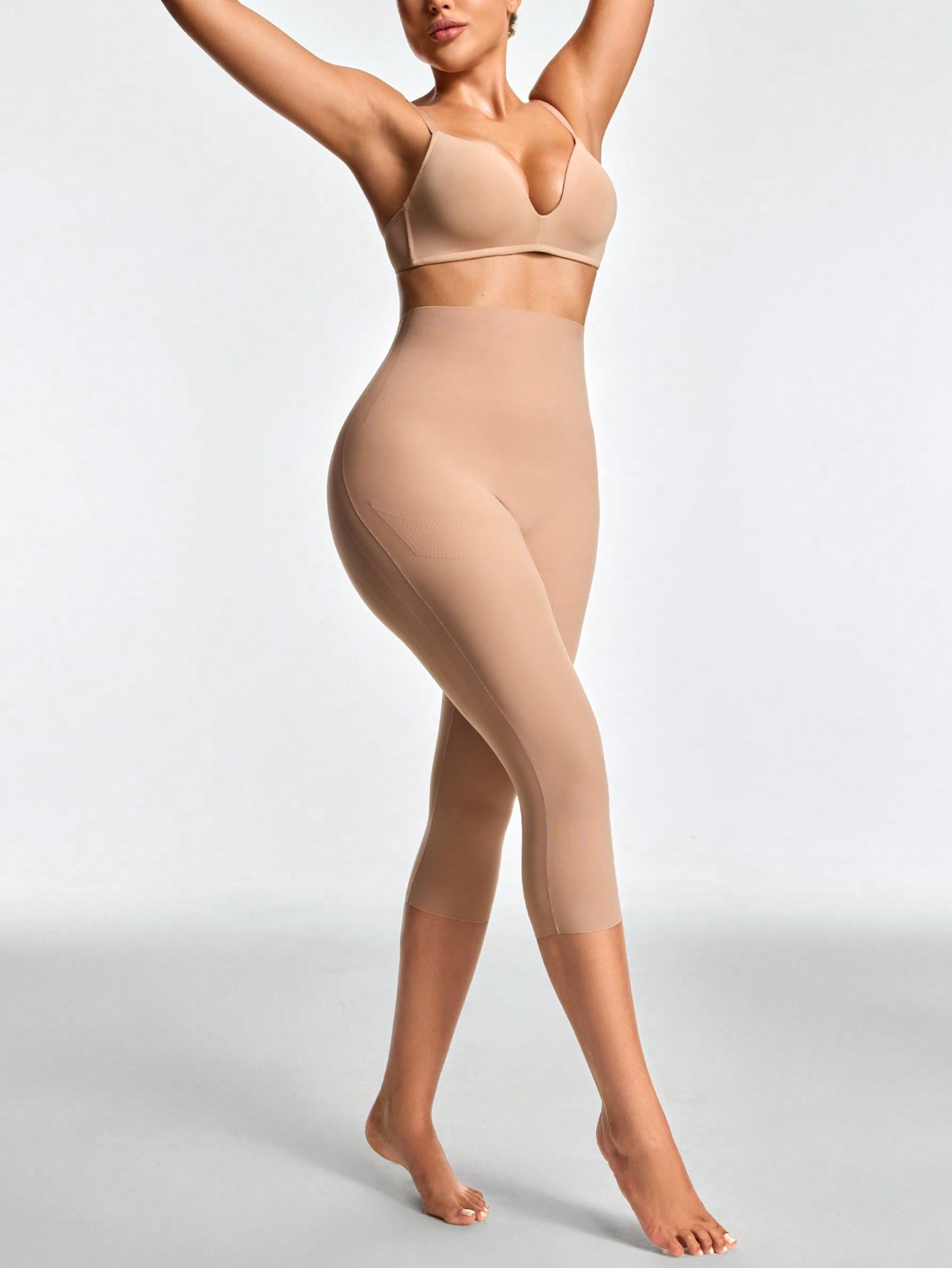 Legging Capri Cintura Alta Compressão Shapewear