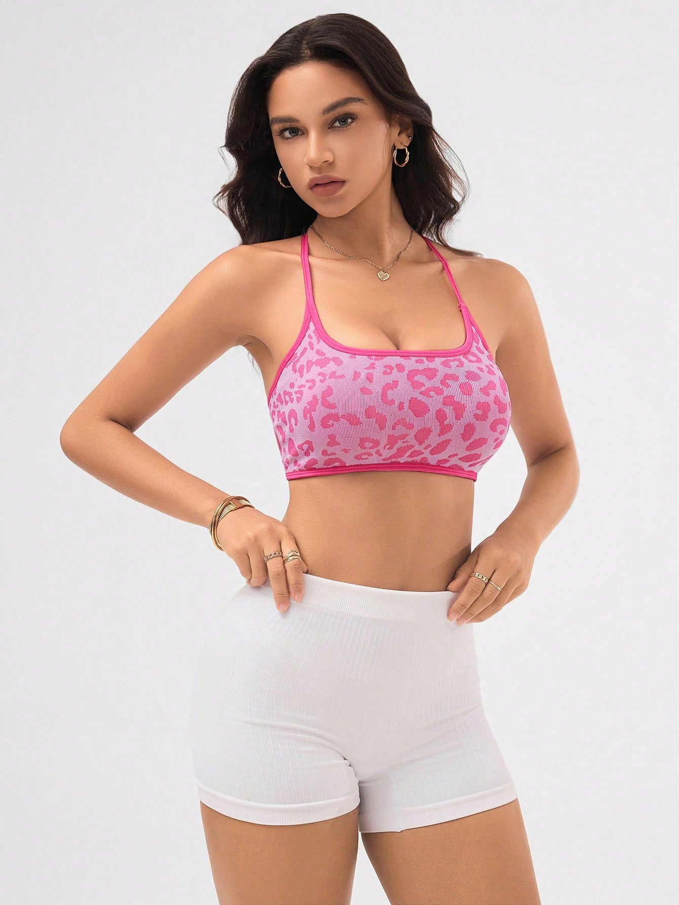 Top Alças Finas Média Sustentação Com Recortes