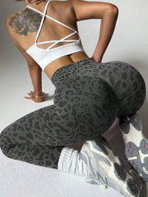 Legging Sem Costura Animal Print Modeladora Fitness