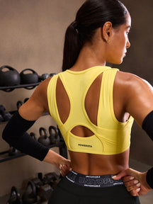 Top Fitness Recortes Assimétricos Alta Sustentação